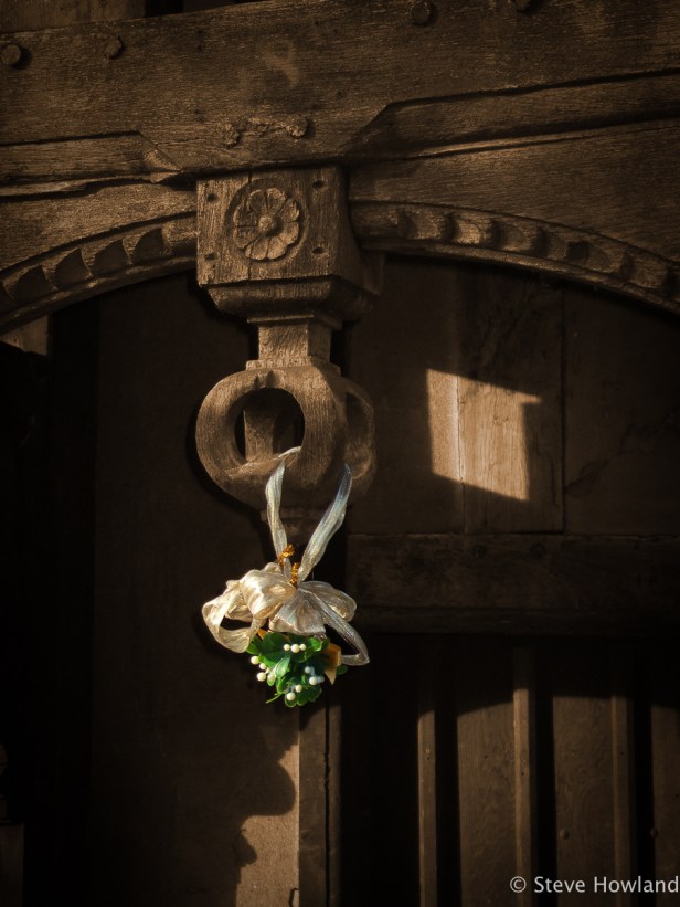 Detail from doorway at the old Lord Leycester Hospital, Warwick