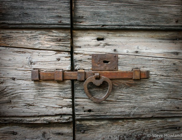 Detail of door in Malcesine, Lago di Garda, Italy